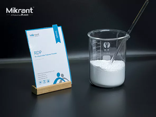 Mikrant poqder in beaker