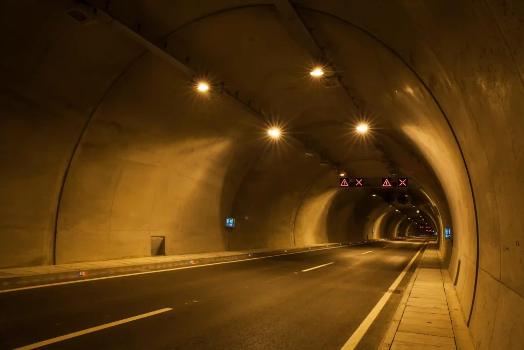 empty road tunnel